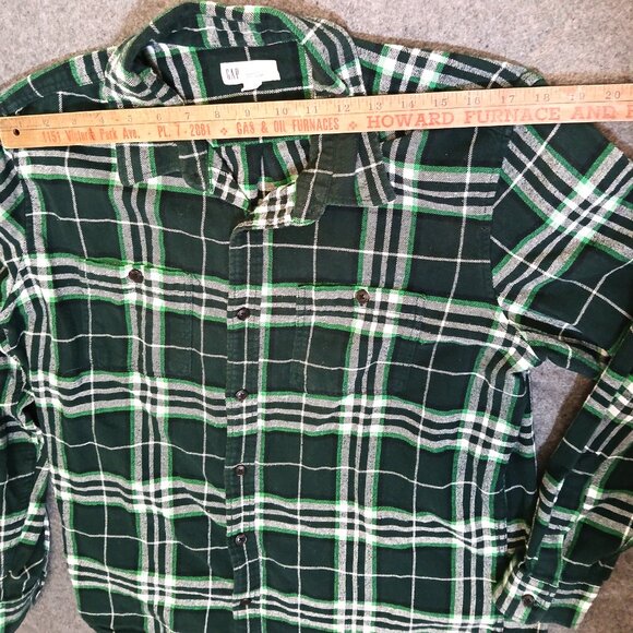 GAP soft plaid / checked flannel shirt - Cotton - Mens - Large - Preowned - Picture 3 of 7